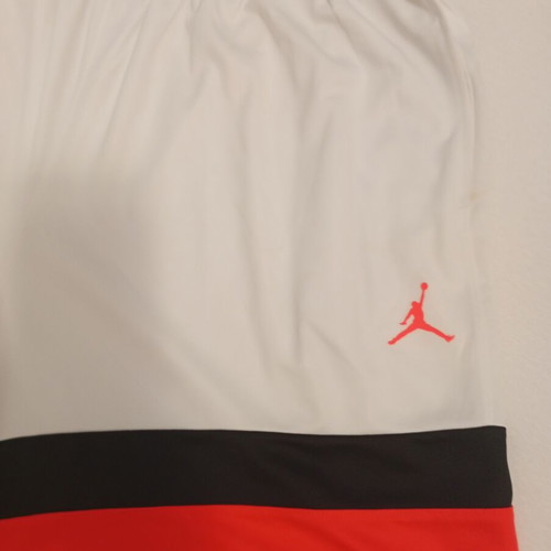 Jordan athletic shorts, white and red, XXL, new