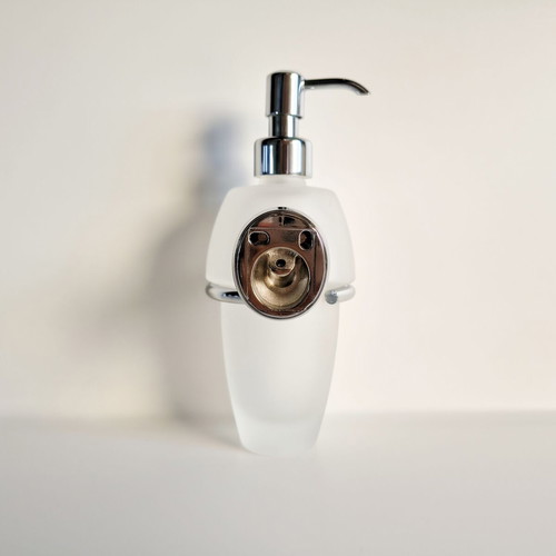 Wall-mounted dispenser new, glass and stainless steel