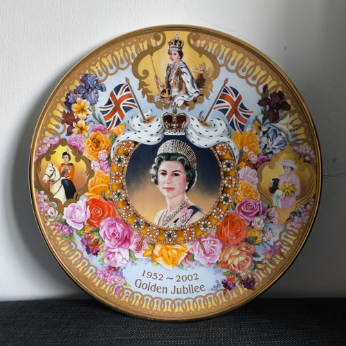 Queen Elizabeth II Golden Jubilee 1952–2002 Limited Edition Bone China Plate