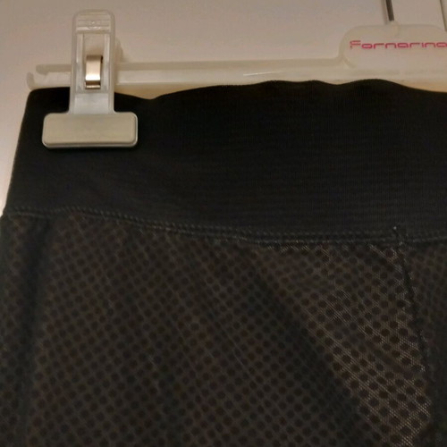 Fleece leggings like new, black with beige lining, size S