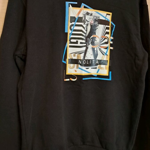 Black kids hoodie like new, size S 14-16 years
