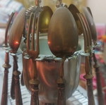 Silver-plated sweet dish used