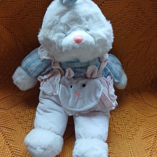 Plush rabbit used