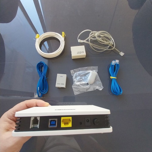 Sagem router with accessories and cables