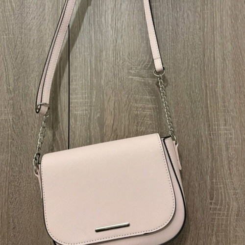 Pink shoulder bag like new with strap