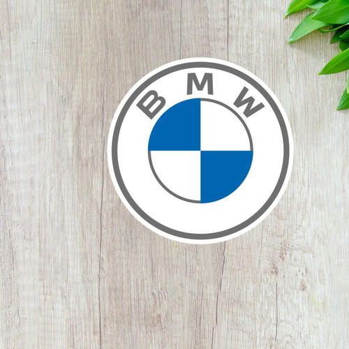 BMW logo sticker made to order, glossy paper