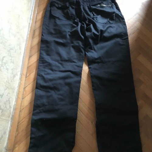 Black men's pants with pockets used, size M, rock metal style