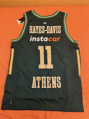 Αυθεντική φανέλα Παναθηναϊκού Aktor EuroLeague Nigel Hayes-Davis #11 καινούργια, μέγεθος L