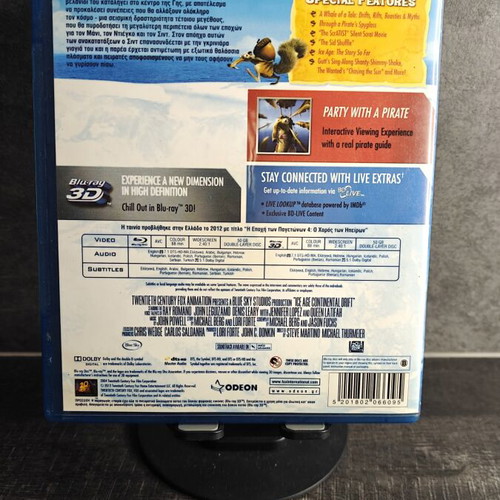 Ice Age 4 Continental Drift Blu-ray double disc like new, dubbed