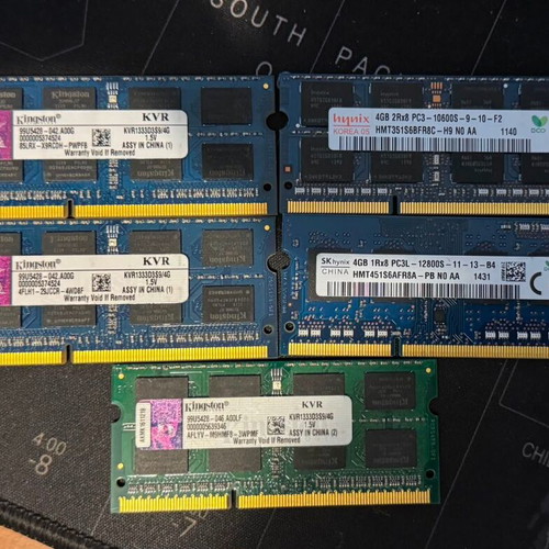 4GB DDR3 SODIMM RAM lot Kingston Hynix
