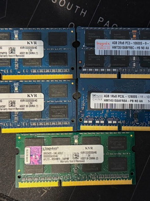 4GB DDR3 SODIMM RAM lot Kingston Hynix