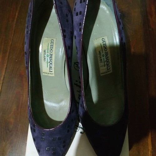 Purple pumps used size 37 with 8 cm heel