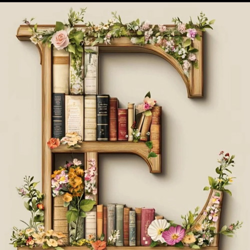 Cross stitch embroidery kit "E"