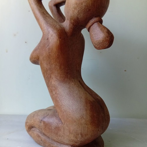 Wooden nude body figure, 20 cm