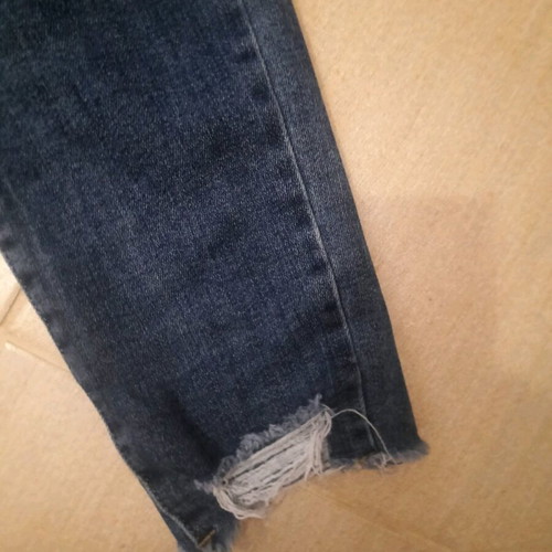 Jeans with rips size L blue like new