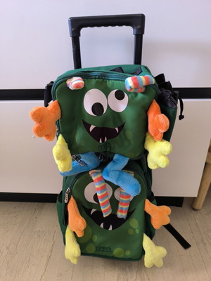 Σετ Polo νηπιαγωγείου Trolley Monster με ισοθερμικό τσαντάκι φαγητού μεταχειρισμένο
