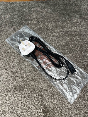 Power cable English type new for devices and power supplies