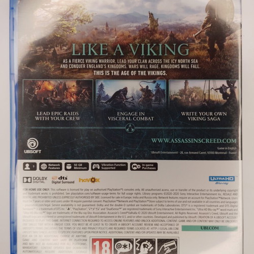 Assassin's Creed Valhalla PS5 παιχνίδι σαν καινούργιο