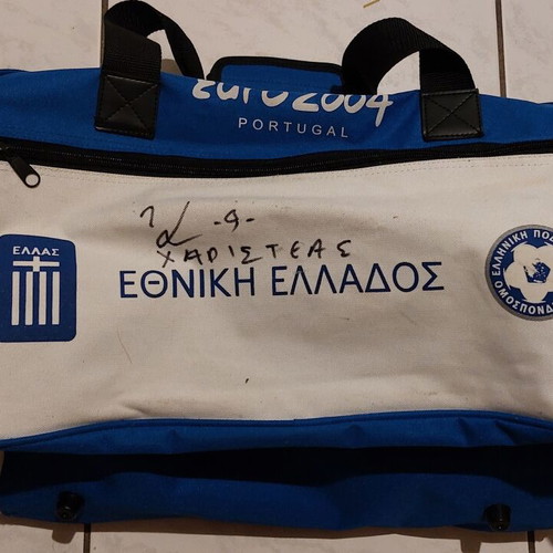 Ethniki Ellados Signed Sports Bag by Charisteas like new