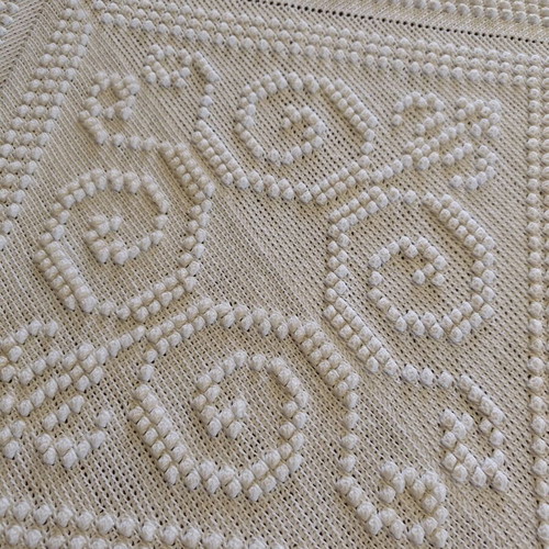 Handmade throw used 130 x 190