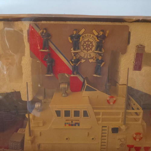 Super Patrol Boat No 328 B 1992 new, collectible toy with remote control
