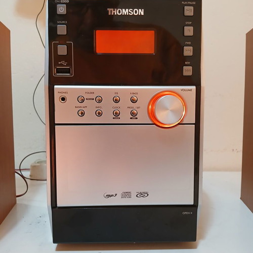 Tomson Mini Stereo System like new with radio, cassette, CD, and USB recorder