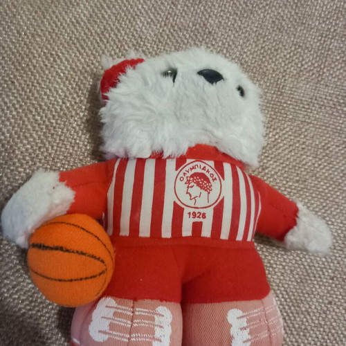 Olympiakos Official Mascot Plush Bear used