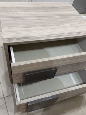 Night stands, set of 2, 60x45x45 cm