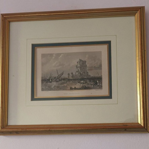 Chalcography by E.Finder 33x29 cm used with certificate from 1832