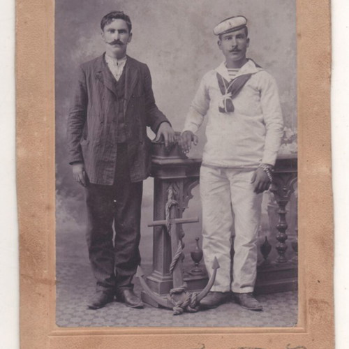 Old photo with sailor Gaziadis Piraeus