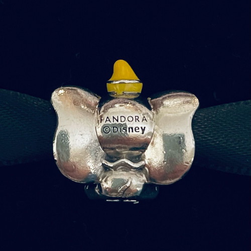 Pandora x Disney Dumbo charm like new, yellow and silver