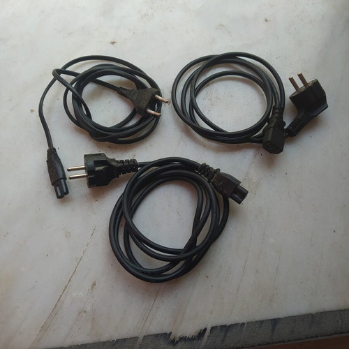 Power cables used, set of 3 for PC and laptop