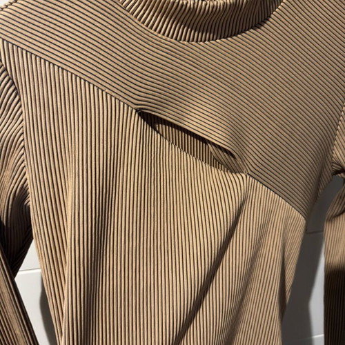 Ckontova beige bodysuit size S like new with chest opening