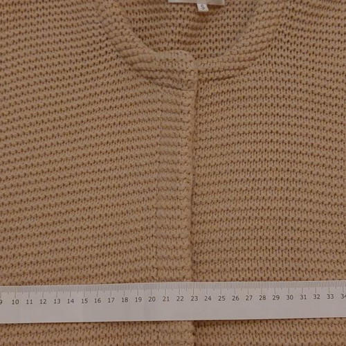 Knitted cardigan used, size S, beige