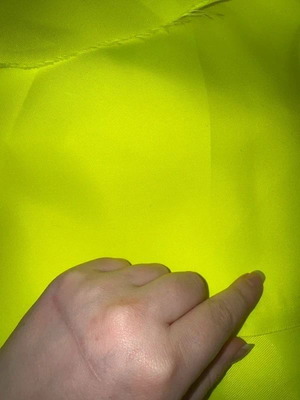 Yellow fabric roll