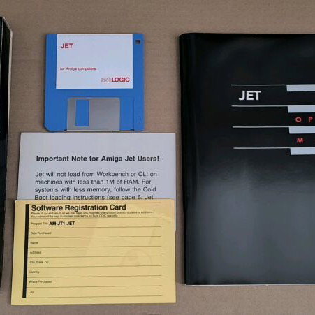 Jet (Sublogic) (Amiga) like new, complete in box
