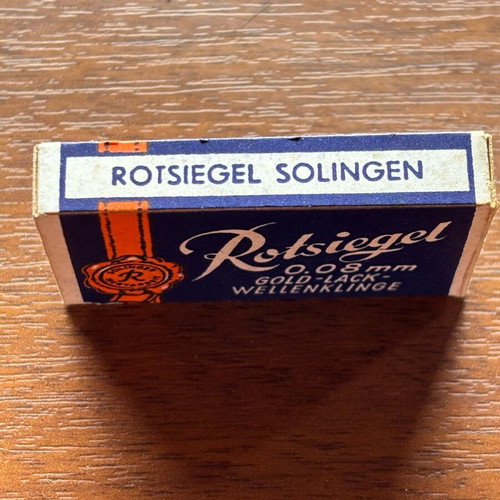 Rotsiegel Solingen vintage razor blades like new, pack of 9