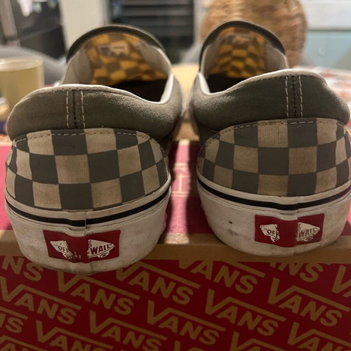 Vans UA Classic Slip-On (Checkerboard) Pewtert size 43 like new