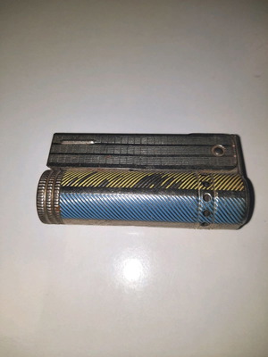 Imco lighter Junior 6600 used, vintage, yellow blue