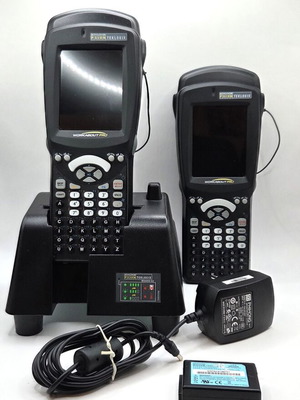 Psion Teklogix 7527C-G2 Workabout Pro Barcode Terminals like new, set of 2 with Docking Station