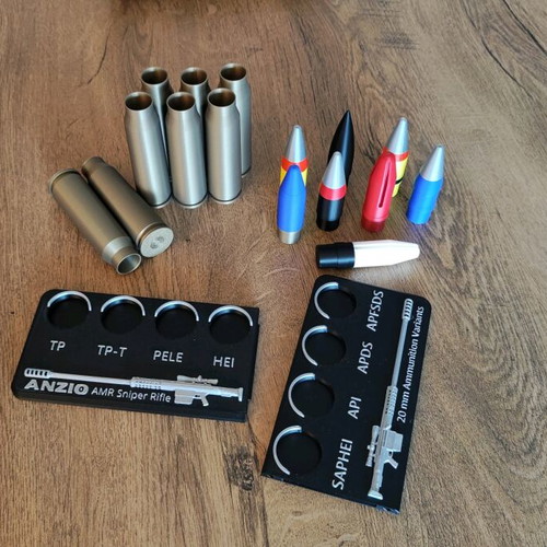 3D Printed 20mm Ammunition Collection Anzio AMR new decorative set