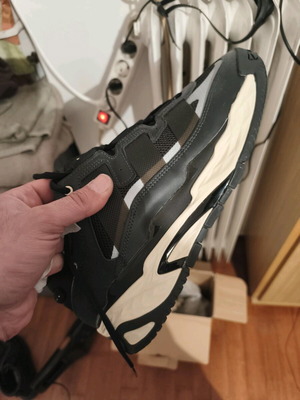 Adidas Niteball athletic shoes like new, size 45.5, black