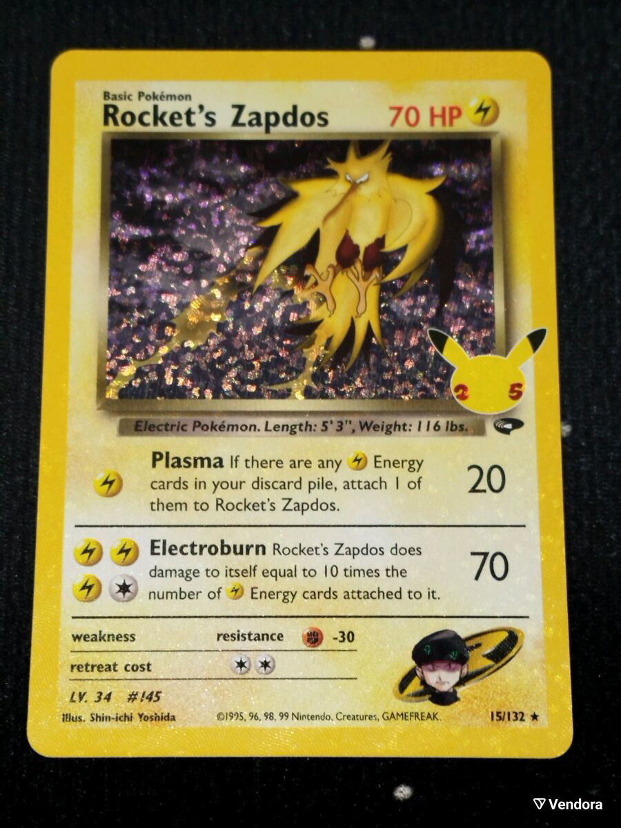 Pokemon Rocket's Zapdos #15 Celebrations -  15,50 - Vendora.gr