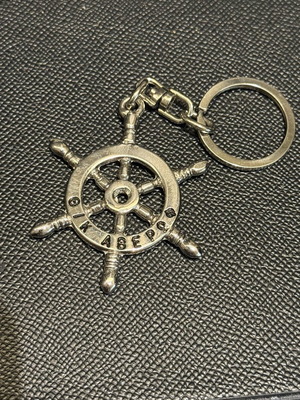 Collectible keychain Th/K Averof unused, silver color