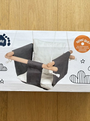 Child Swing new, beech wood and fabric for 18m+
