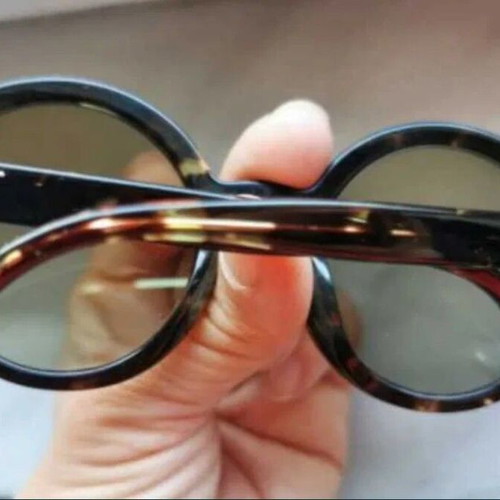 Missoni round sunglasses with crystals, tortoise shell acetate