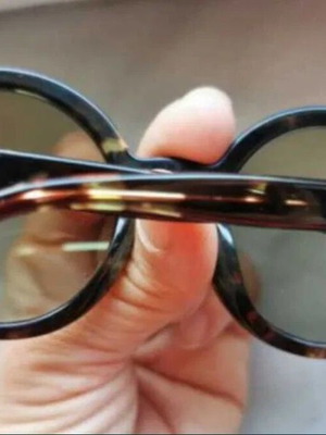 Missoni round sunglasses with crystals, tortoise shell acetate
