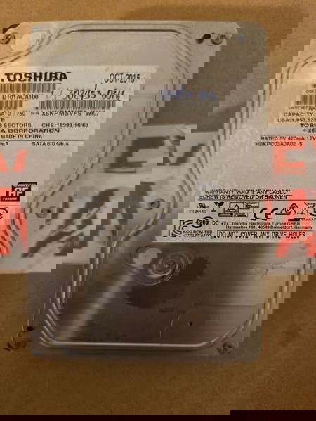 TOSHIBA 1TB HDD