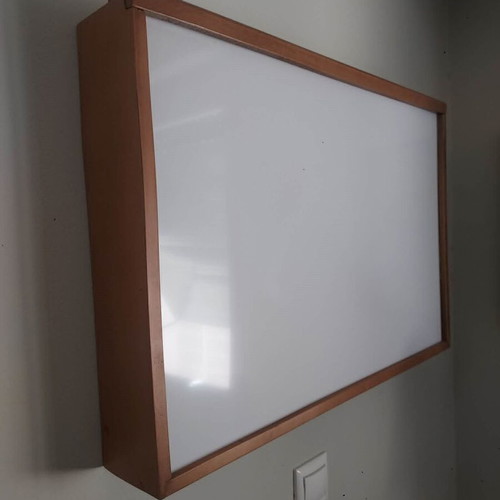 X-ray viewer wall-mounted with wooden frame like new