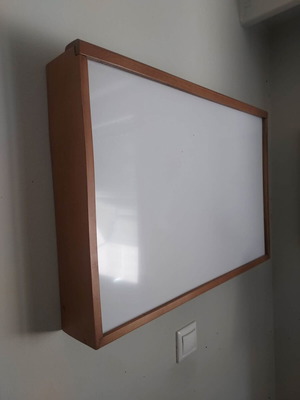 X-ray viewer wall-mounted with wooden frame like new